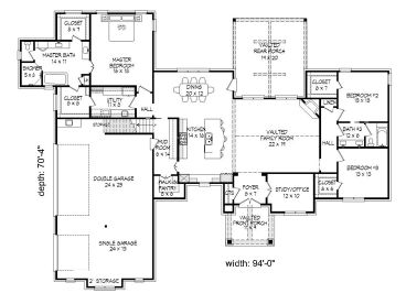 1st Floor Plan, 062H-0146