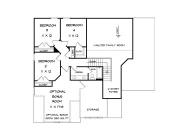 2nd Floor Plan, 019H-0179
