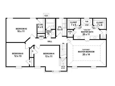 2nd Floor Plan, 006H-0142