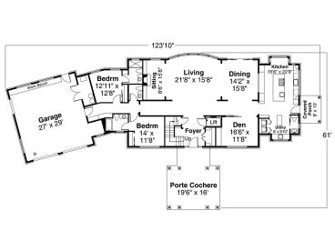 1st Floor Plan, 051H-0353