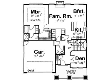 1st Floor Plan, 031H-0134