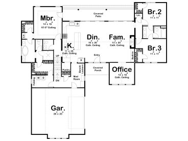 1st Floor Plan, 050H-0318