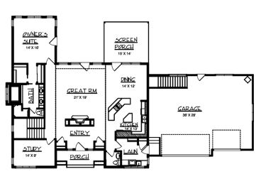 Floor Plan, 022H-0027