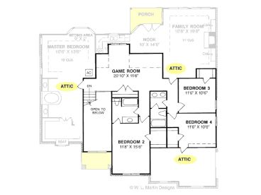 2nd Floor Plan, 059H-0037
