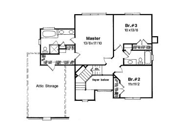 2nd Floor Plan, 030H-0044