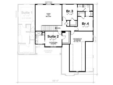 2nd Floor Plan, 031H-0502