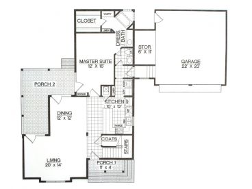 1st Floor Plan, 021H-0248