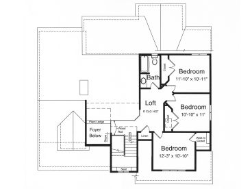2nd Floor Plan, 046H-0001