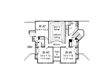2nd Floor Plan, 061H-0132