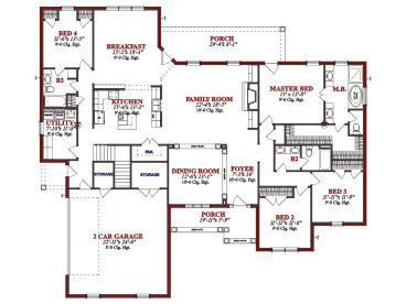 1st Floor Plan, 073H-0044