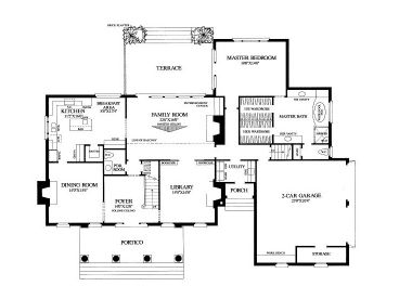 1st Floor Plan, 063H-0109