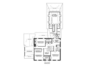 2nd Floor Plan, 063H-0099