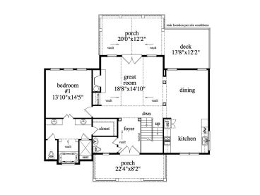 1st Floor Plan, 053H-0031