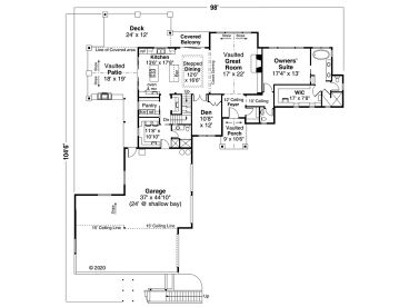 1st Floor Plan, 051H-0327