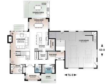 1st Floor Plan, 027H-0533