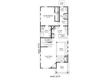 1st Floor Plan, 062H-0093