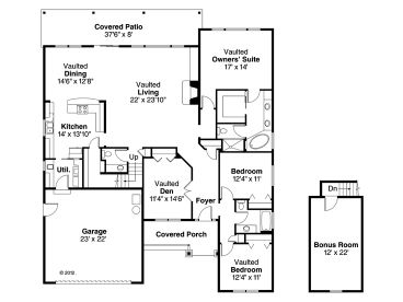 Floor Plan, 051H-0208