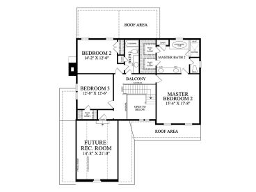 2nd Floor Plan, 063H-0231