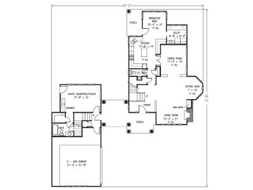 1st Floor Plan, 054H-0024