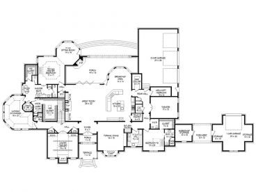 1st Floor Plan, 062H-0065
