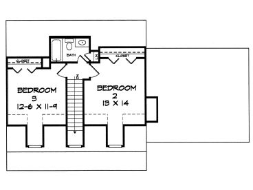 2nd Floor Plan, 019H-0119