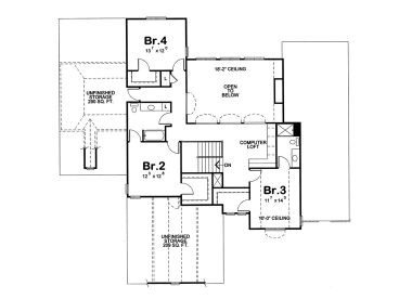 2nd Floor Plan, 031H-0224