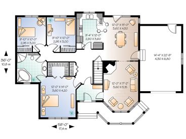 Floor Plan, 027H-0010