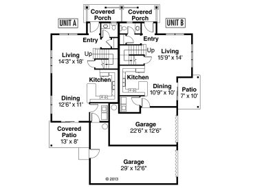 1st Floor Plan, 051M-0023
