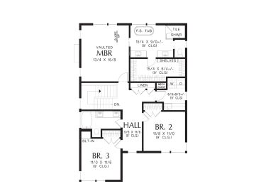 2nd Floor Plan, 034H-0482