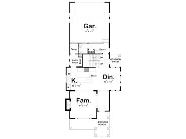 1st Floor Plan, 050H-0215