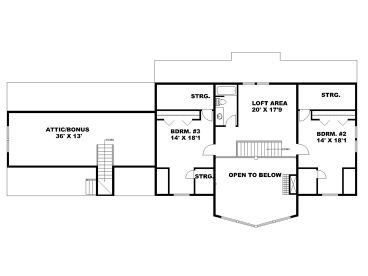 2nd Floor Plan, 012H-0150
