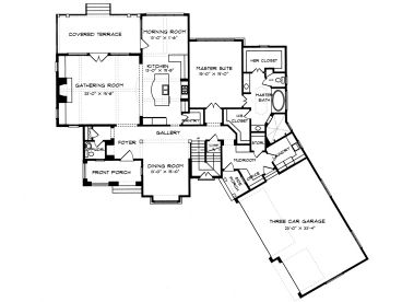 1st Floor Plan, 029H-0055