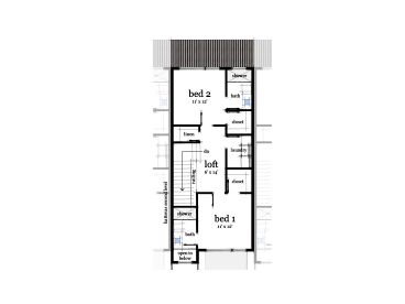 2nd Floor Plan, 052M-0001