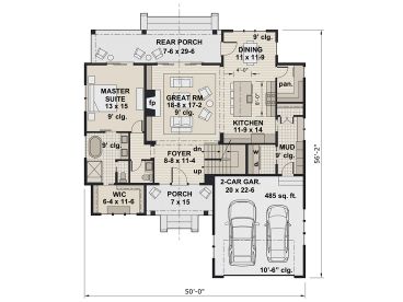 1st Floor Plan, 023H-0212