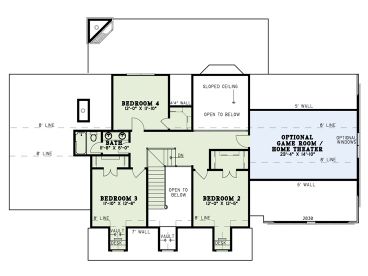 2nd Floor Plan, 025H-0144