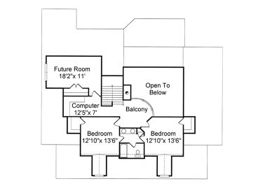 2nd Floor Plan, 017H-0013