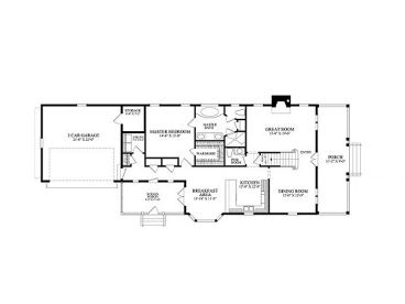 1st Floor Plan, 063H-0115