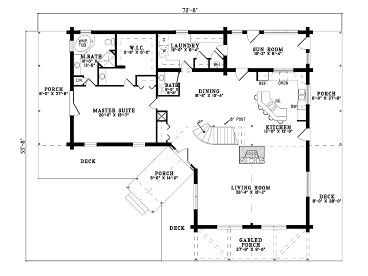 1st Floor Plan, 025L-0044