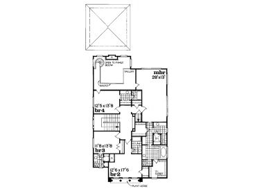 2nd Floor Plan, 032H-0100