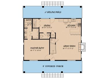 1st Floor Plan, 074H-0026