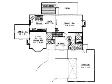 1st Floor Plan, 026H-0005