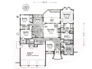 1st Floor Plan, 002H-0029