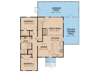 1st Floor Plan, 074H-0010