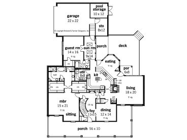 1st Floor Plan, 021H-0186