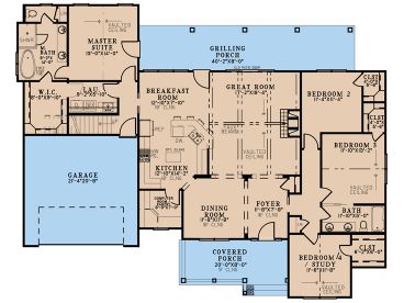 1st Floor Plan, 074H-0243