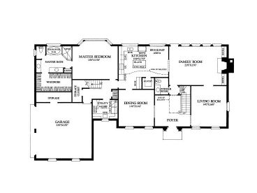 1st Floor Plan, 063H-0162