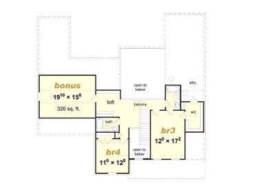 2nd Floor Plan, 061H-0181