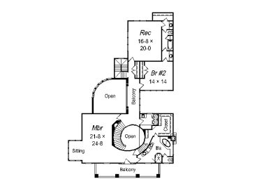 2nd Floor Plan, 061H-0138