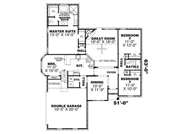 1st Floor Plan, 011H-0005
