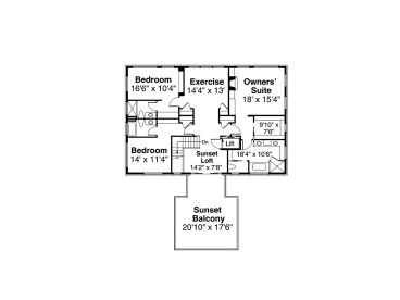 2nd Floor Plan, 051H-0353